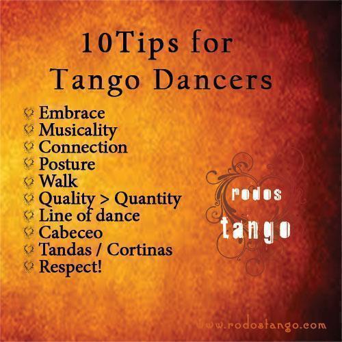 Top 10 Tips for Tango Dancers 