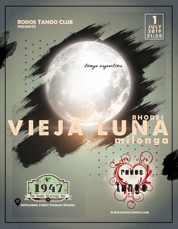 ღ Rodos Tango Club - Milonga "Vieja Luna" Rhodes 1.7.2019 