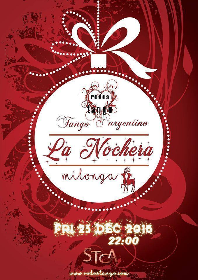 ღ RodosTango- Milonga "La Nochera" Christmas Edition 23.12.2016
